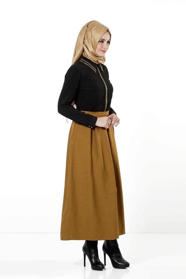 Vêtements hijab  EMBELLISHED BLOUSE 8653  - TRENDTESETTÜR