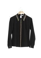 Vêtements hijab NOIR CHEMISIER À EMBELLI 8653 