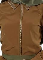 Vêtements hijab JAUNE CHEMISIER À EMBELLI 8653 