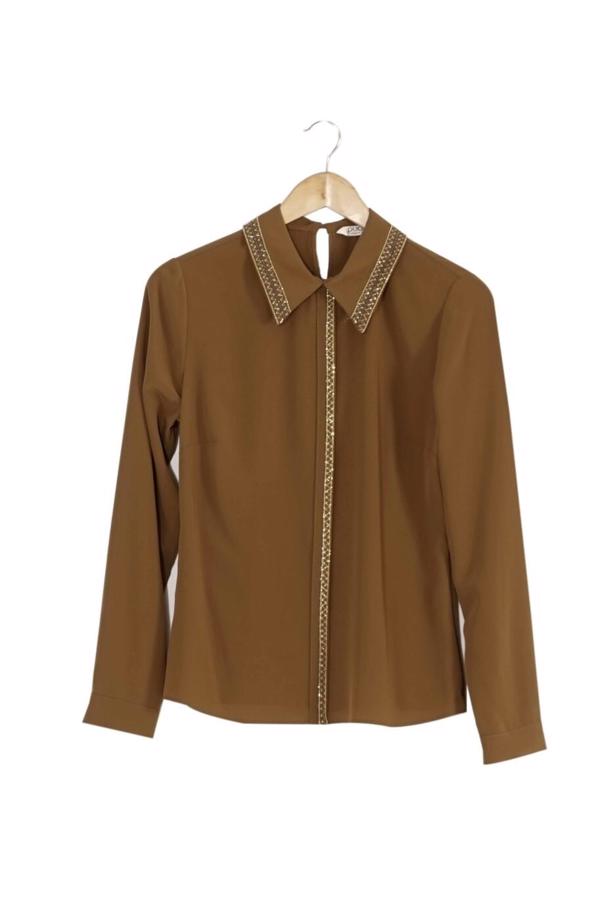 Vêtements hijab  EMBELLISHED BLOUSE 8653  - TRENDTESETTÜR