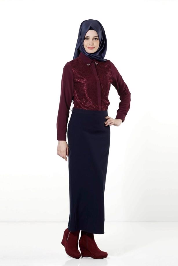 Vêtements hijab  LACY BLOUSE 8655  - TRENDTESETTÜR