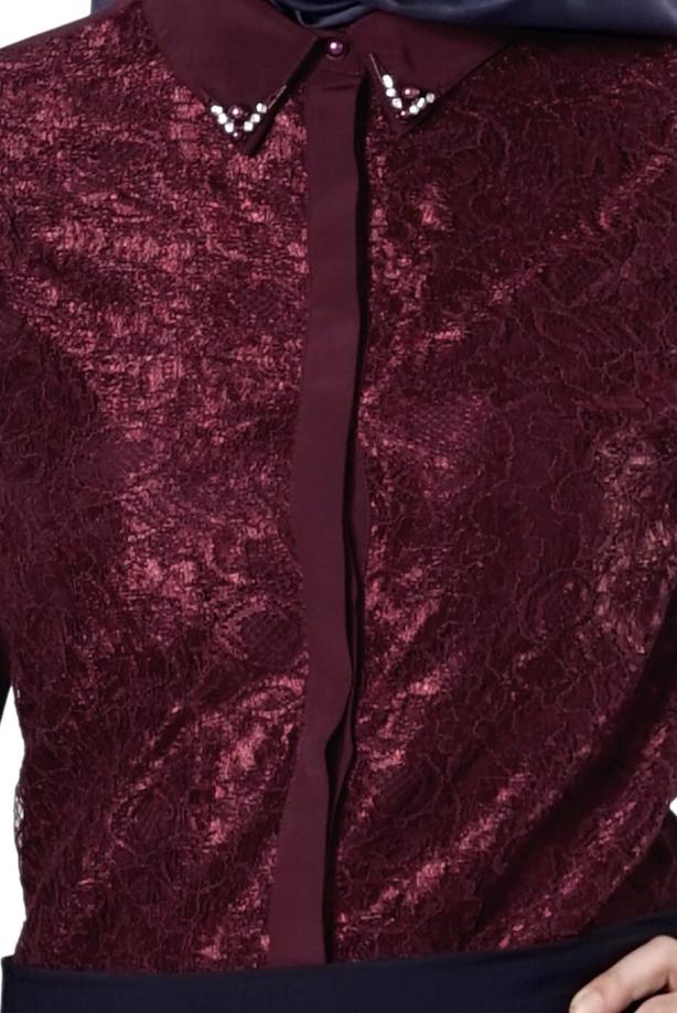 Vêtements hijab  LACY BLOUSE 8655  - TRENDTESETTÜR