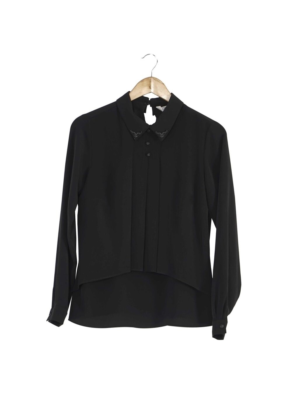 Vêtements hijab NOIR CHEMISIER À EMBELLIE 8661 