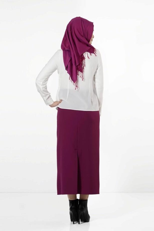Vêtements hijab  EMBELLISHED BLOUSE 8661  - TRENDTESETTÜR