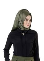 Vêtements hijab NOIR CHEMISIER EN MOUSSELINE 8668 