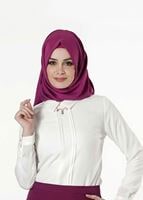 Vêtements hijab ÉCRU CHEMISIER EN MOUSSELINE 8668 