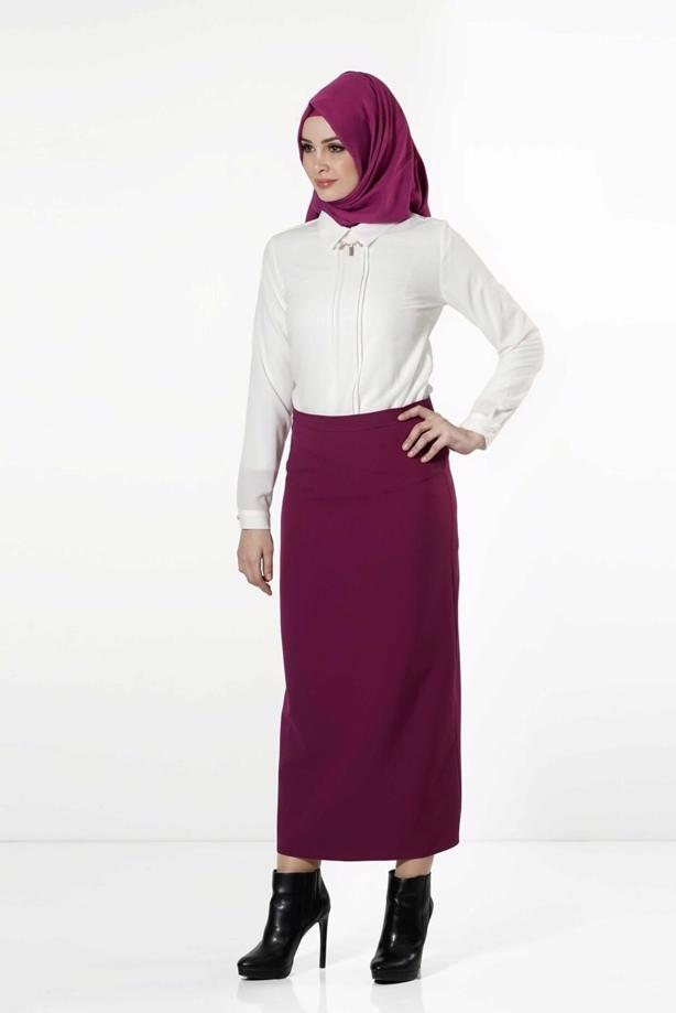Vêtements hijab  CHIFFON BLOUSE 8668  - TRENDTESETTÜR