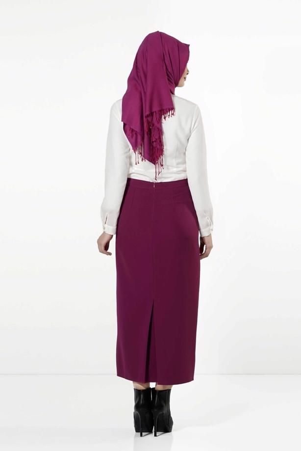 Vêtements hijab  CHIFFON BLOUSE 8668  - TRENDTESETTÜR