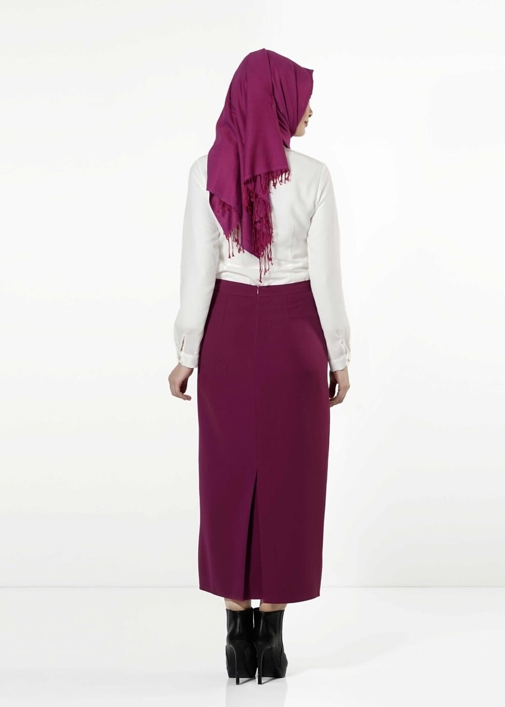 Vêtements hijab ÉCRU CHEMISIER EN MOUSSELINE 8668 
