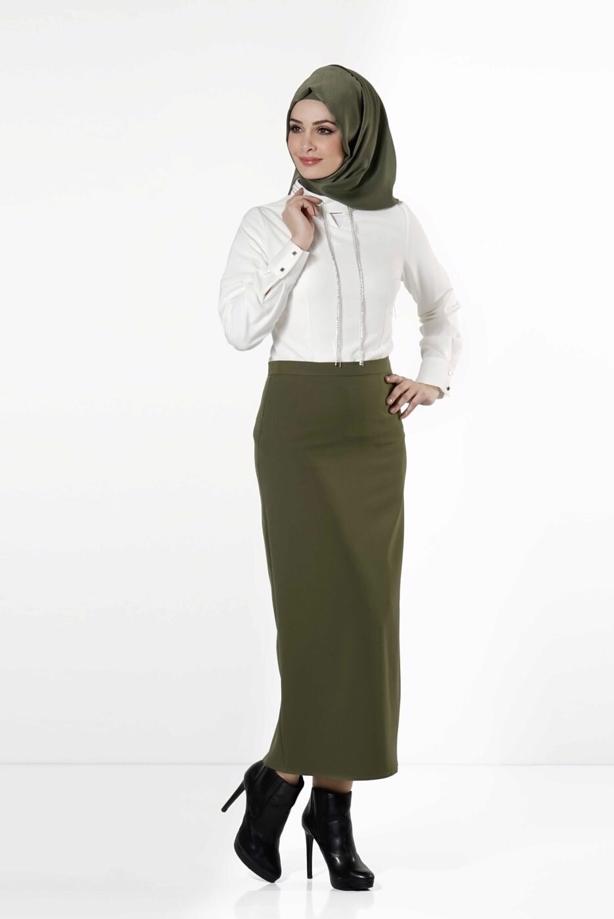 Vêtements hijab  EMBELLISHED TUNIC 8671  - TRENDTESETTÜR