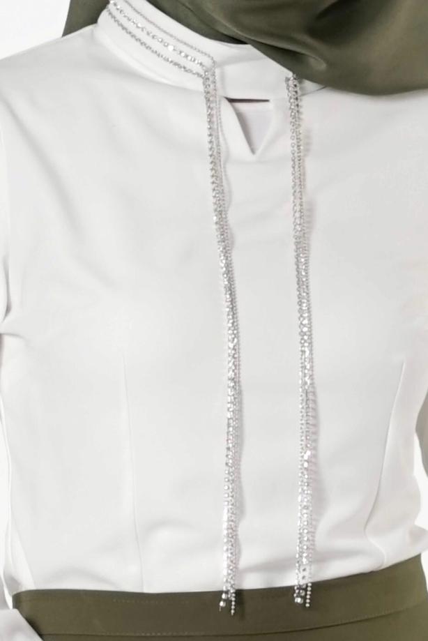 Vêtements hijab  EMBELLISHED TUNIC 8671  - TRENDTESETTÜR