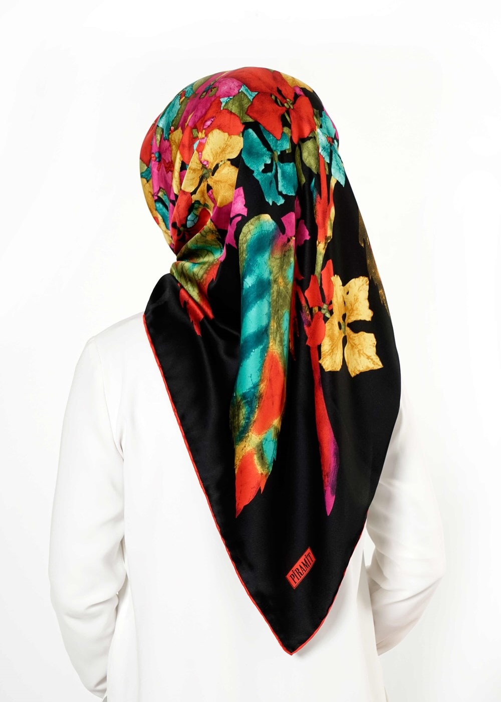 Vêtements hijab NOIR T 27630 Piramit Rayon Eşarp