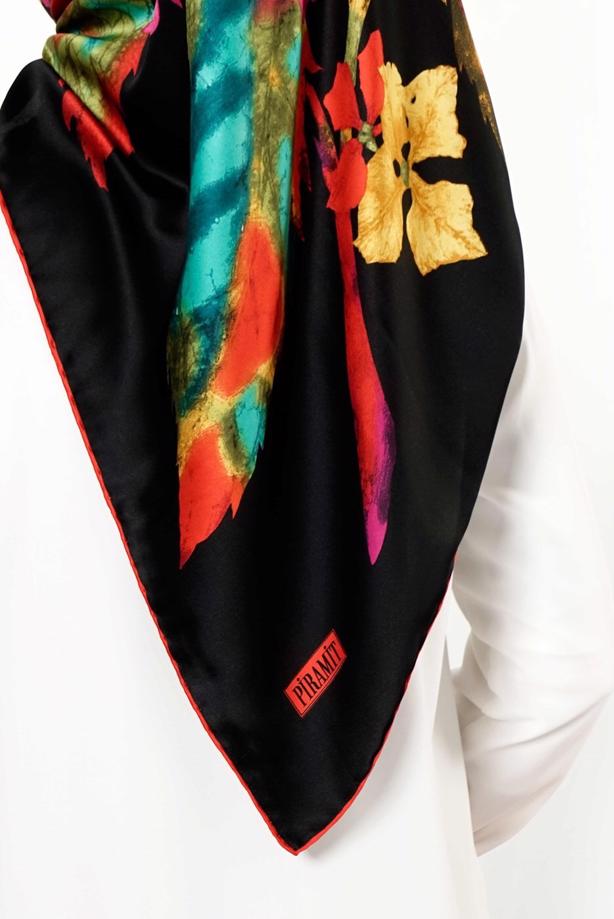 Vêtements hijab NOIR T 27630 Piramit Rayon Eşarp - TRENDTESETTÜR