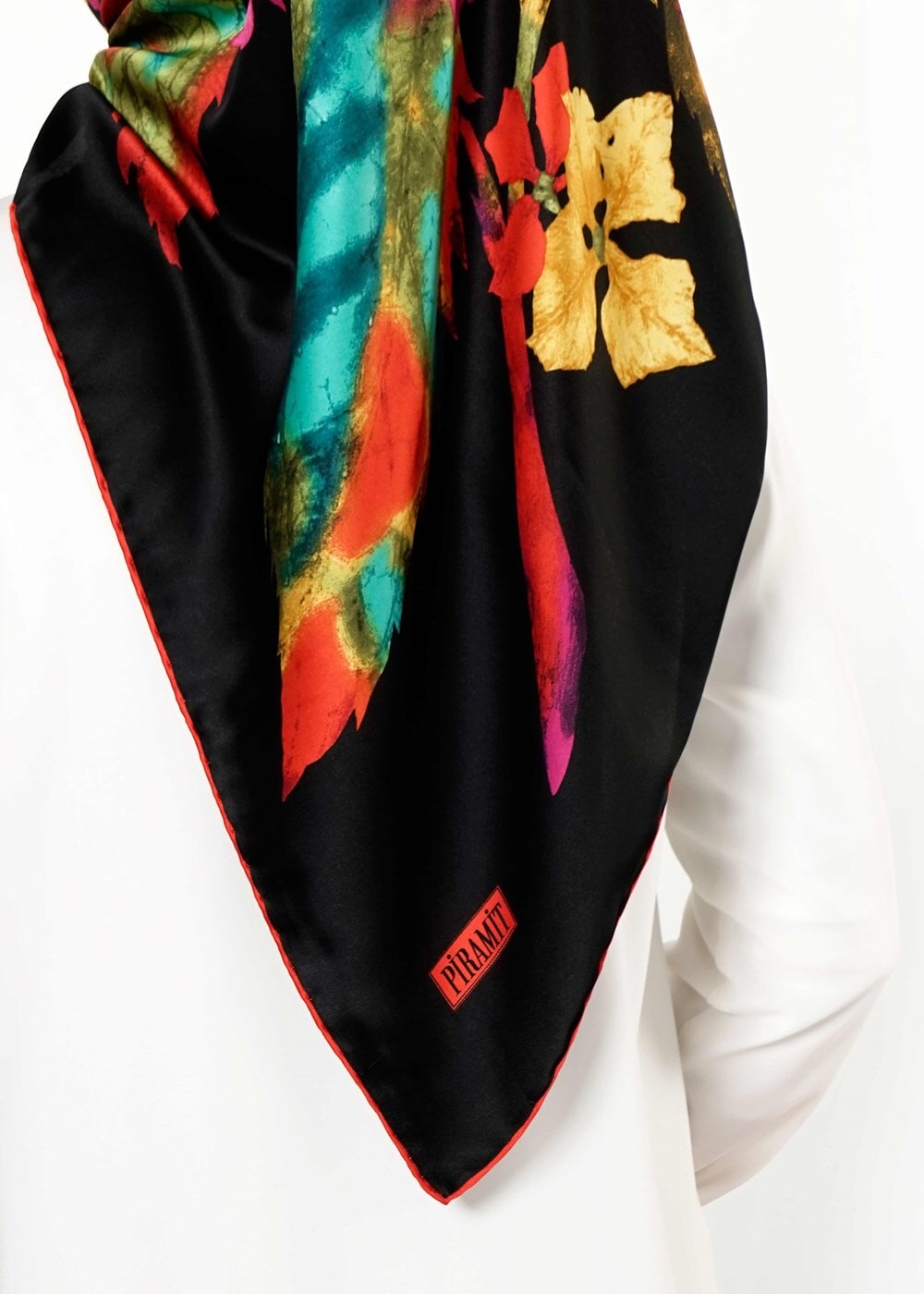 Vêtements hijab NOIR T 27630 Piramit Rayon Eşarp