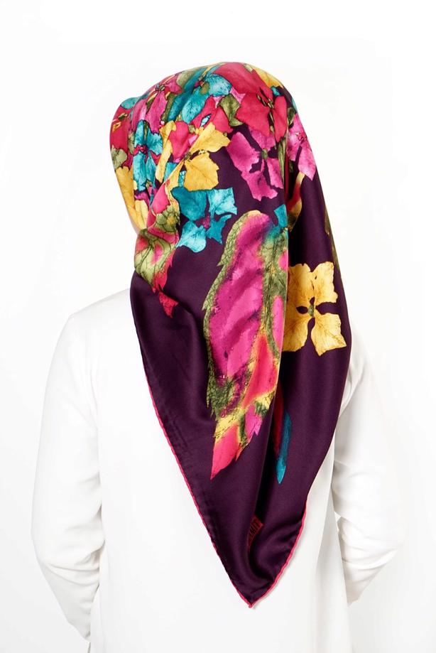 Vêtements hijab POURPRE T 27630 Piramit Rayon Eşarp - TRENDTESETTÜR