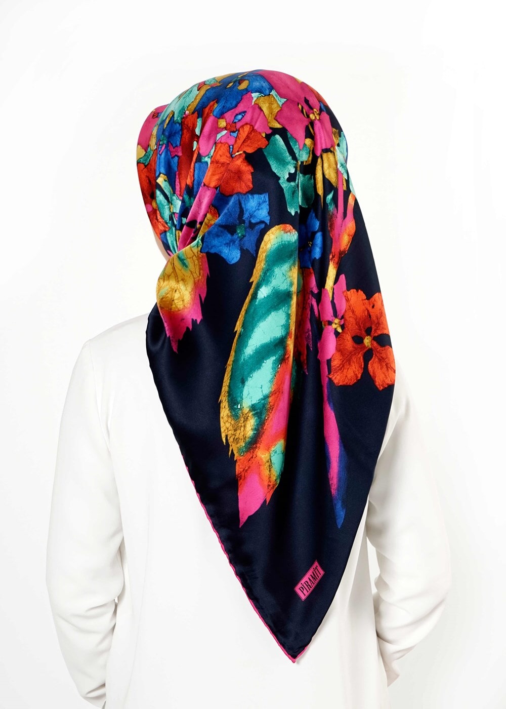 Vêtements hijab BLEU MARINE T 27630 Piramit Rayon Eşarp