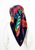 Tesettür giyim LACİVERT T 27630 Piramit Rayon Eşarp