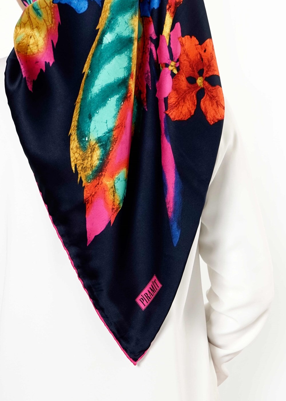 Vêtements hijab BLEU MARINE T 27630 Piramit Rayon Eşarp