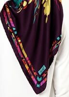 Hijab clothing PURPLE T 27632 Piramit Rayon Eşarp