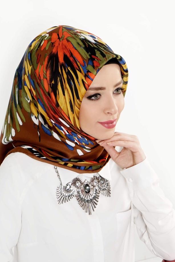 Vêtements hijab  T 27632 Piramit Rayon Eşarp - TRENDTESETTÜR