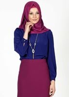 Tesettür giyim LACİVERT 4368 BLUZ