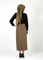 Tesettür giyim SİYAH 4385 BLUZ