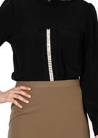 Tesettür giyim SİYAH 4385 BLUZ