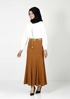 Tesettür giyim KREM 4385 BLUZ