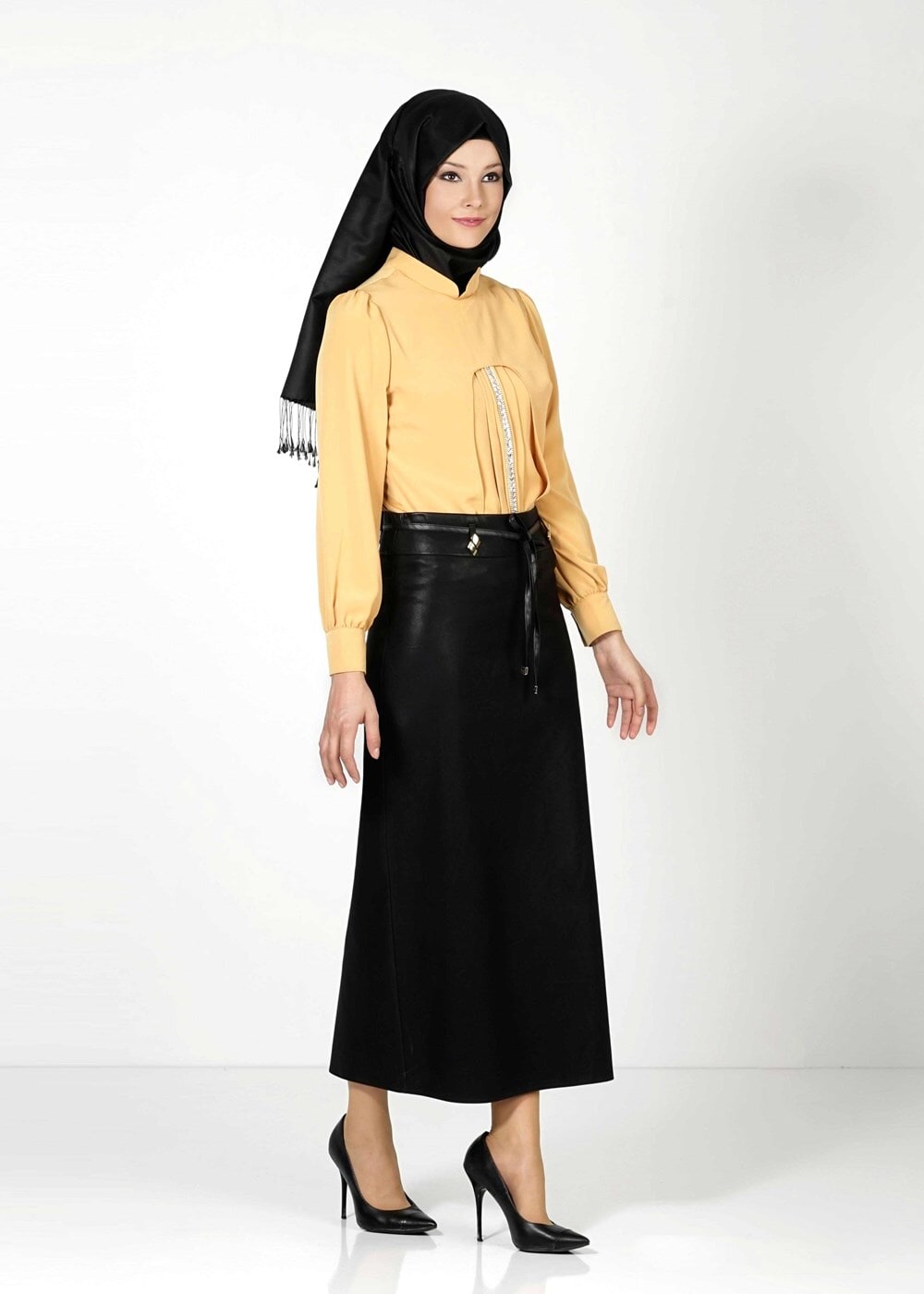 Tesettür giyim TURUNCU 4385 BLUZ