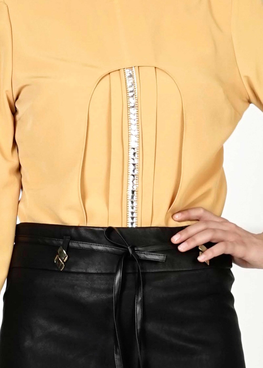 Tesettür giyim TURUNCU 4385 BLUZ