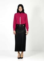Tesettür giyim FUŞYA 4385 BLUZ