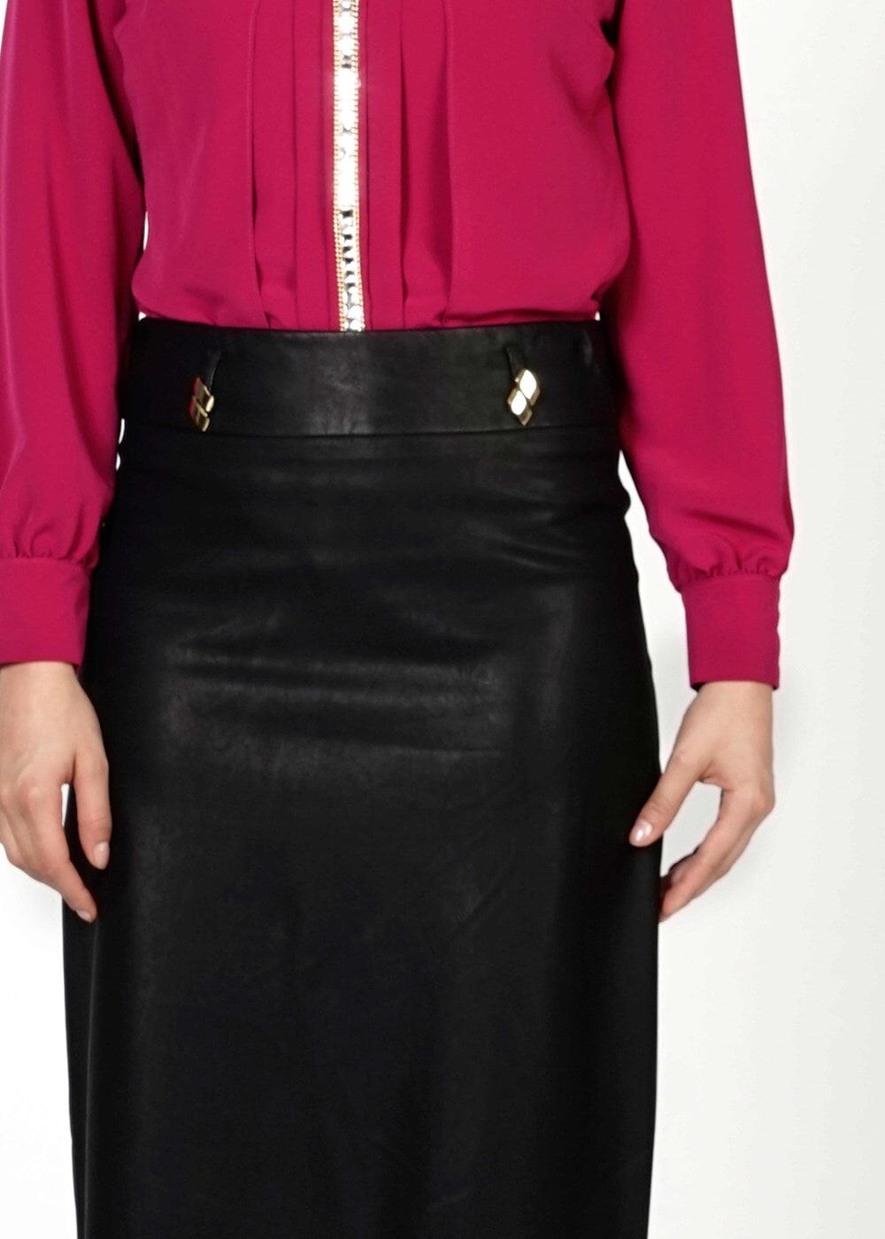 Tesettür giyim FUŞYA 4385 BLUZ