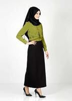 Tesettür giyim YEŞİL 4388 BLUZ