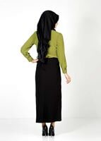 Tesettür giyim YEŞİL 4388 BLUZ