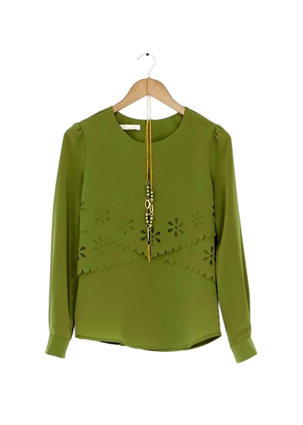 Tesettür giyim YEŞİL 4388 BLUZ