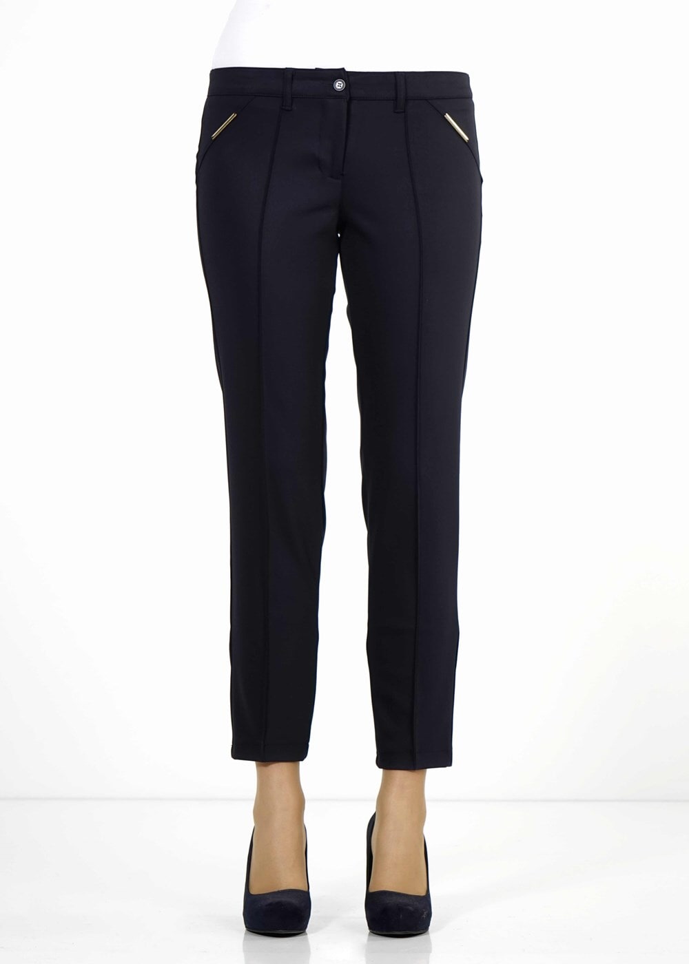 Tesettür giyim LACİVERT DAR PAÇA PANTOLON 3167 