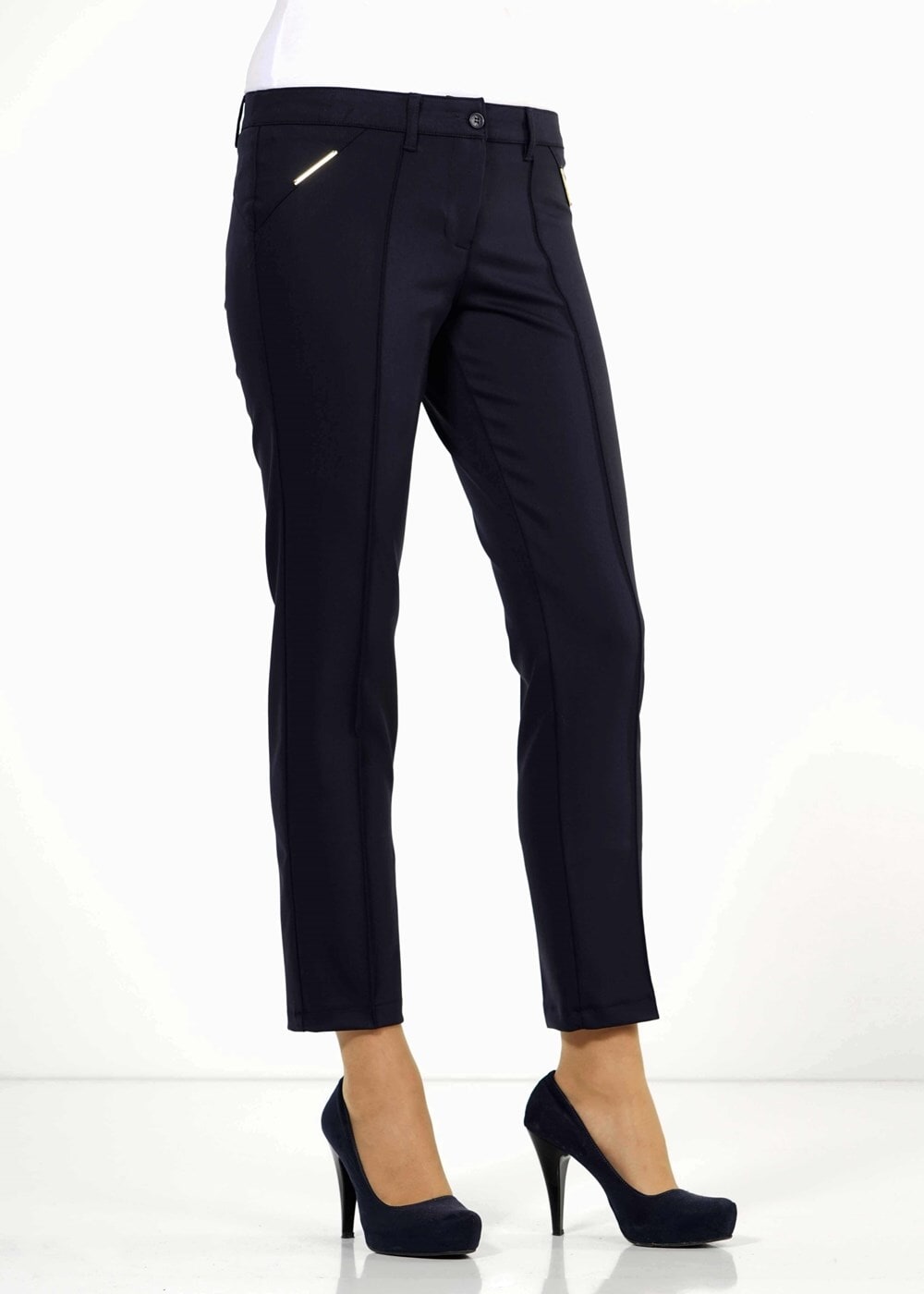 Tesettür giyim LACİVERT DAR PAÇA PANTOLON 3167 