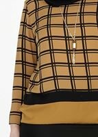 Vêtements hijab ORANGE CHEMISIER À CARREAUX 5341 