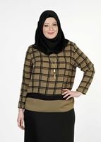 Tesettür giyim HAKİ 5341 BLUZ