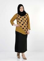 Vêtements hijab ORANGE CHEMISIER À POIS 5342 