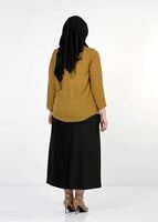 Hijab clothing ORANGE POLKADOT ASYMMETRIC CUT BLOUSE 5342 