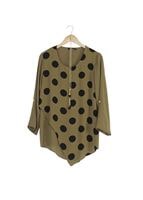 Vêtements hijab KAKI CHEMISIER À POIS 5342 