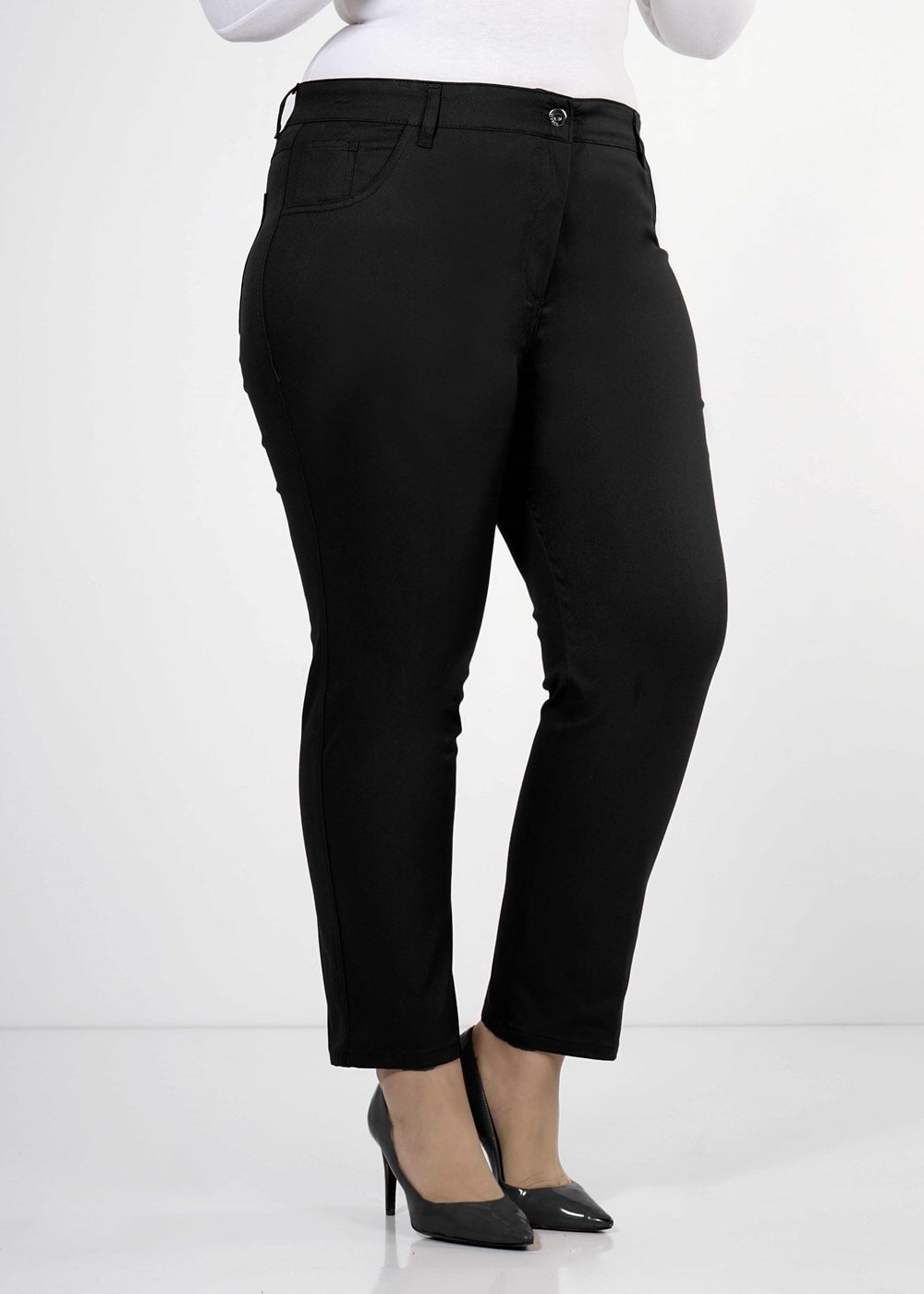 Vêtements hijab NOIR PANTALON EN COUTIL 9361 