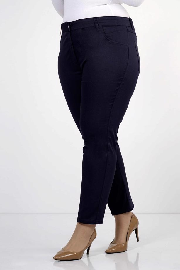 Vêtements hijab BLEU MARINE PANTALON EN COUTIL 9361  - TRENDTESETTÜR