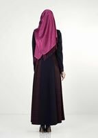 Tesettür giyim LACİVERT DESENLİ PARDESÜ 7299 