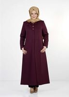 Hijab clothing PLUM HIDDEN BUTTONED TOPCOAT 7314