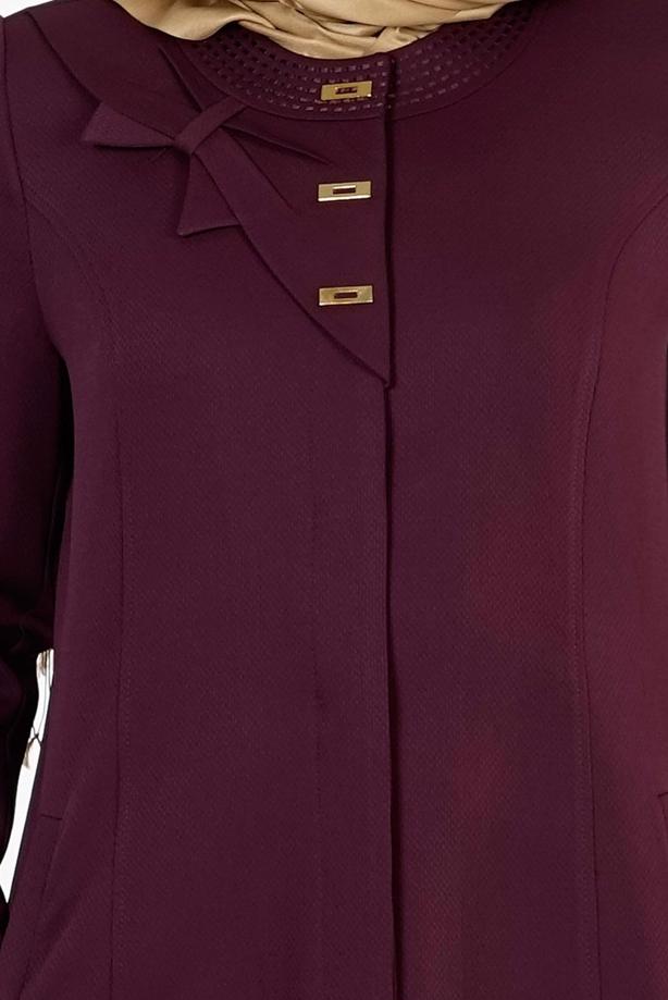 Vêtements hijab PRUNE PARDESSUS À BOUTONNÉ 7314  - TRENDTESETTÜR