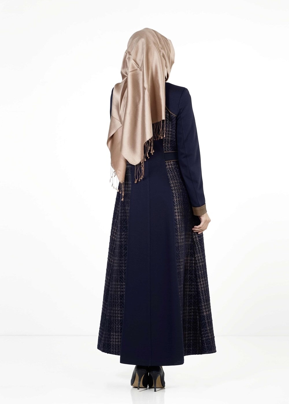 Tesettür giyim LACİVERT 7299-1 PARDESÜ 