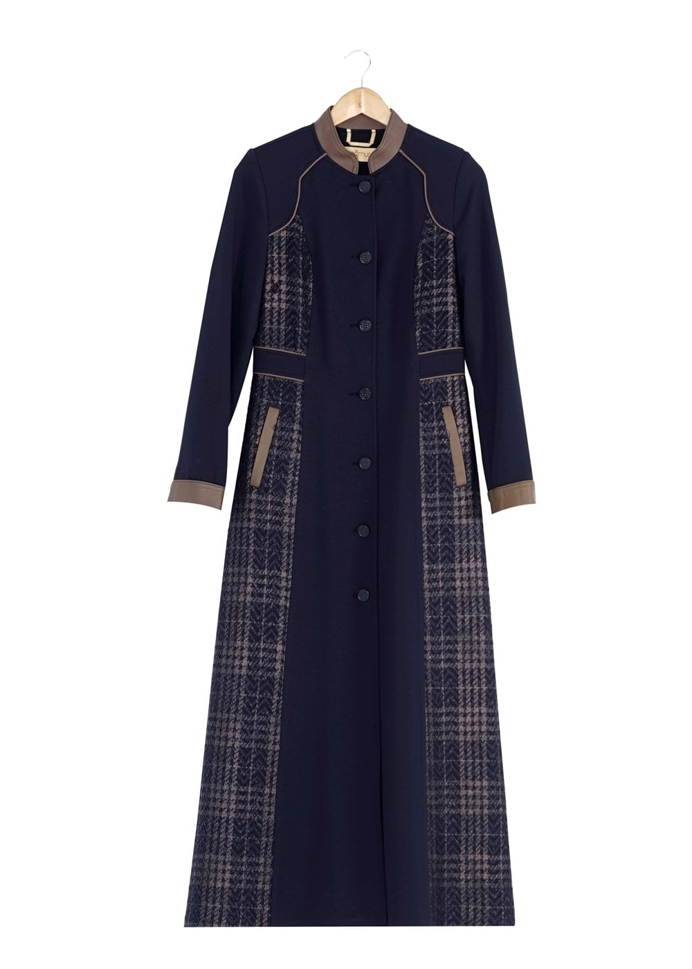 Tesettür giyim LACİVERT 7299-1 PARDESÜ 