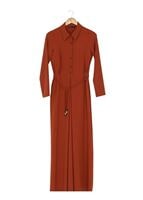 Tesettür giyim KAHVE 4128 ELBİSE